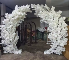 White Artificial Flowers Arch