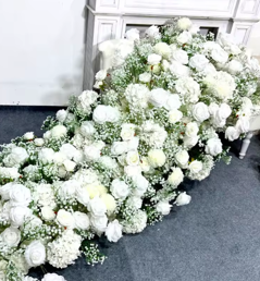 Luxury Red Floral Runner
